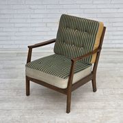 1960s, Danish armchair, furniture wool, beech wood.