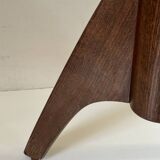 Vintage 60s tripod oak stool