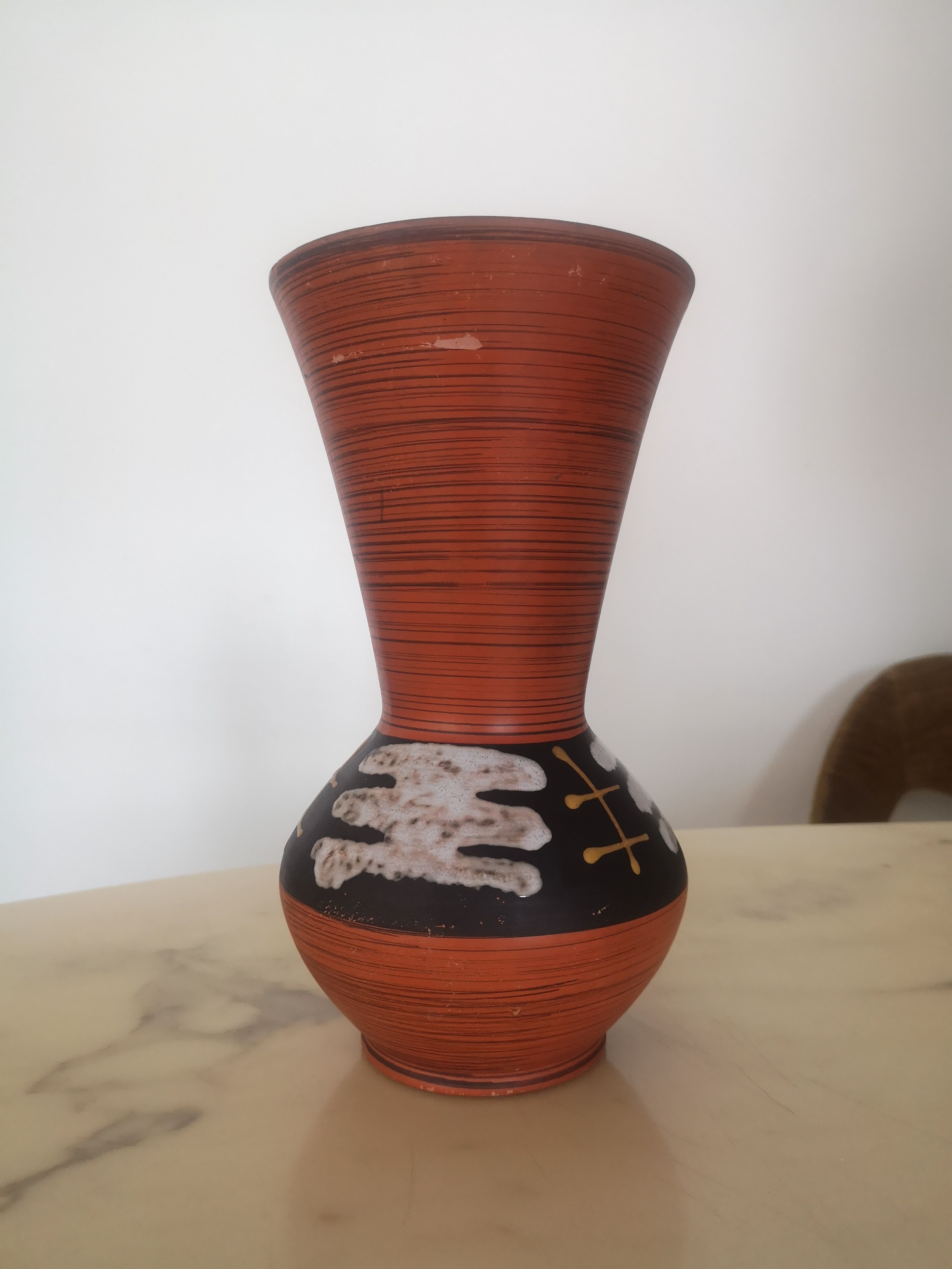 Stamped and numbered Scandinavian vase 1970