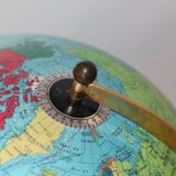Globe terrestre lumineux taride verre 1969