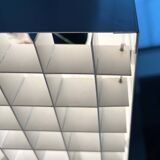 Modern minimalist cube ceiling light from the mid-century, Finland, 1960s.