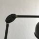 1950s English green workshop lamp