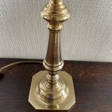 Golden brass lamp