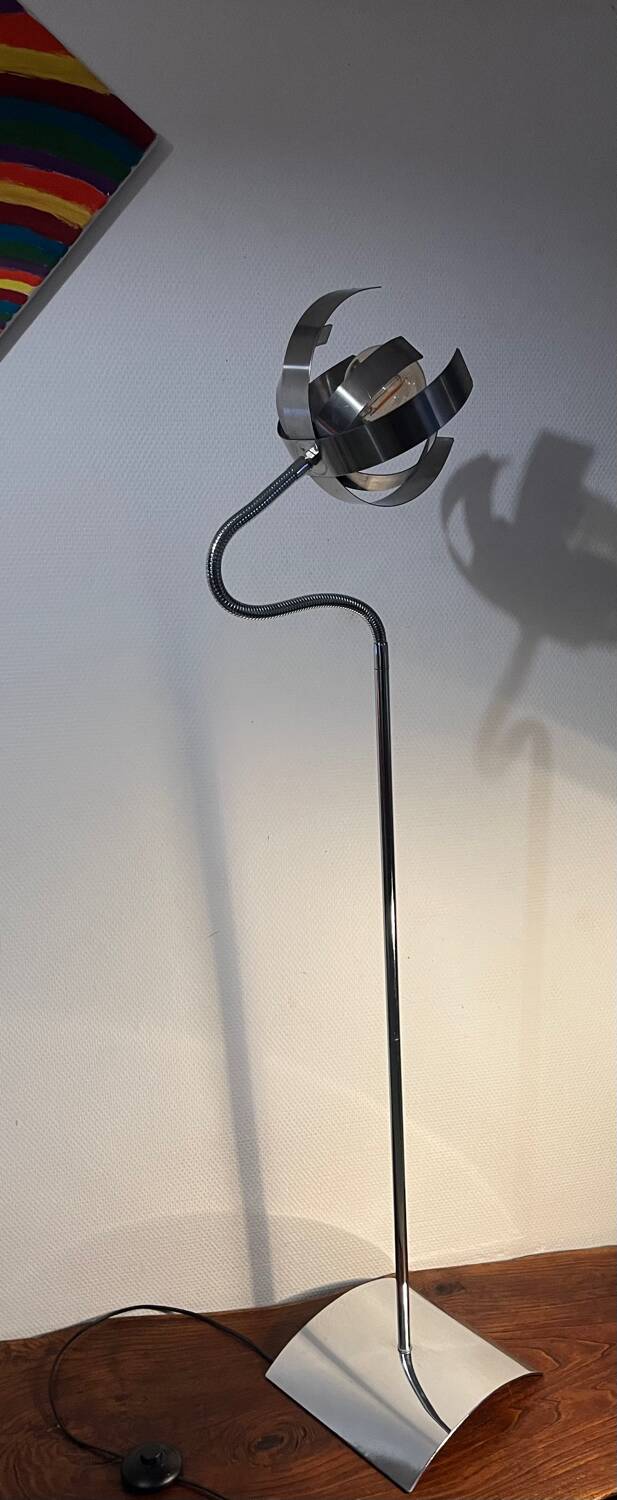 Liseuse inclinable lampadaire année 80 Space age