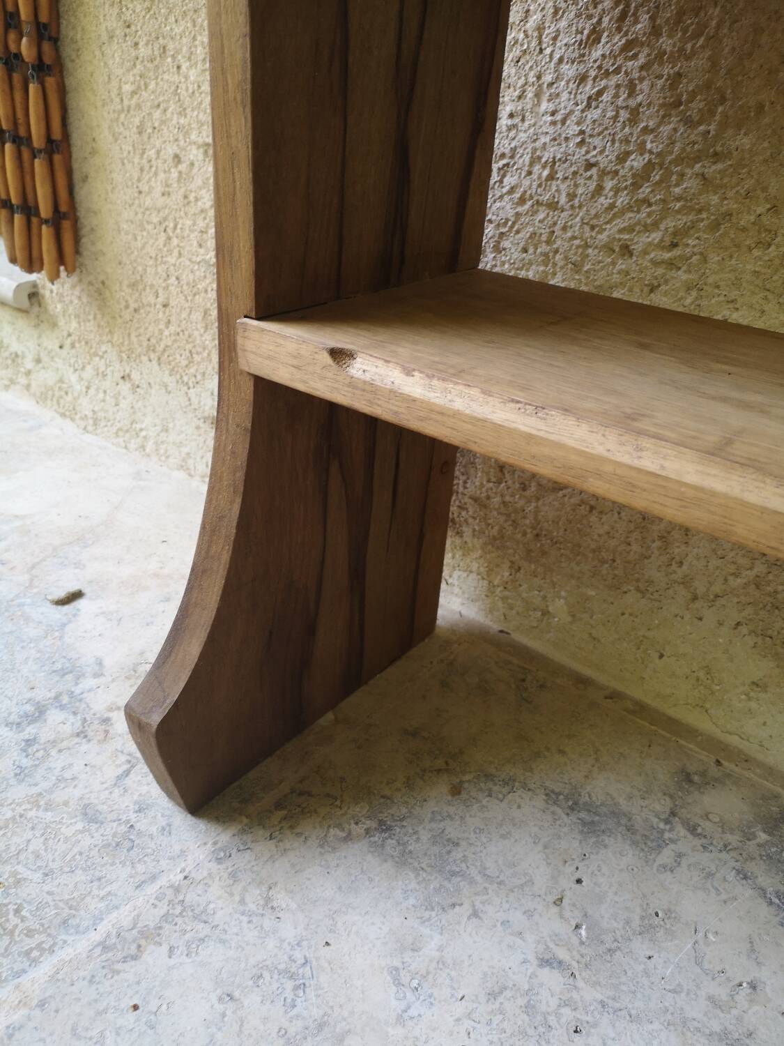 Antique solid wood wall shelf