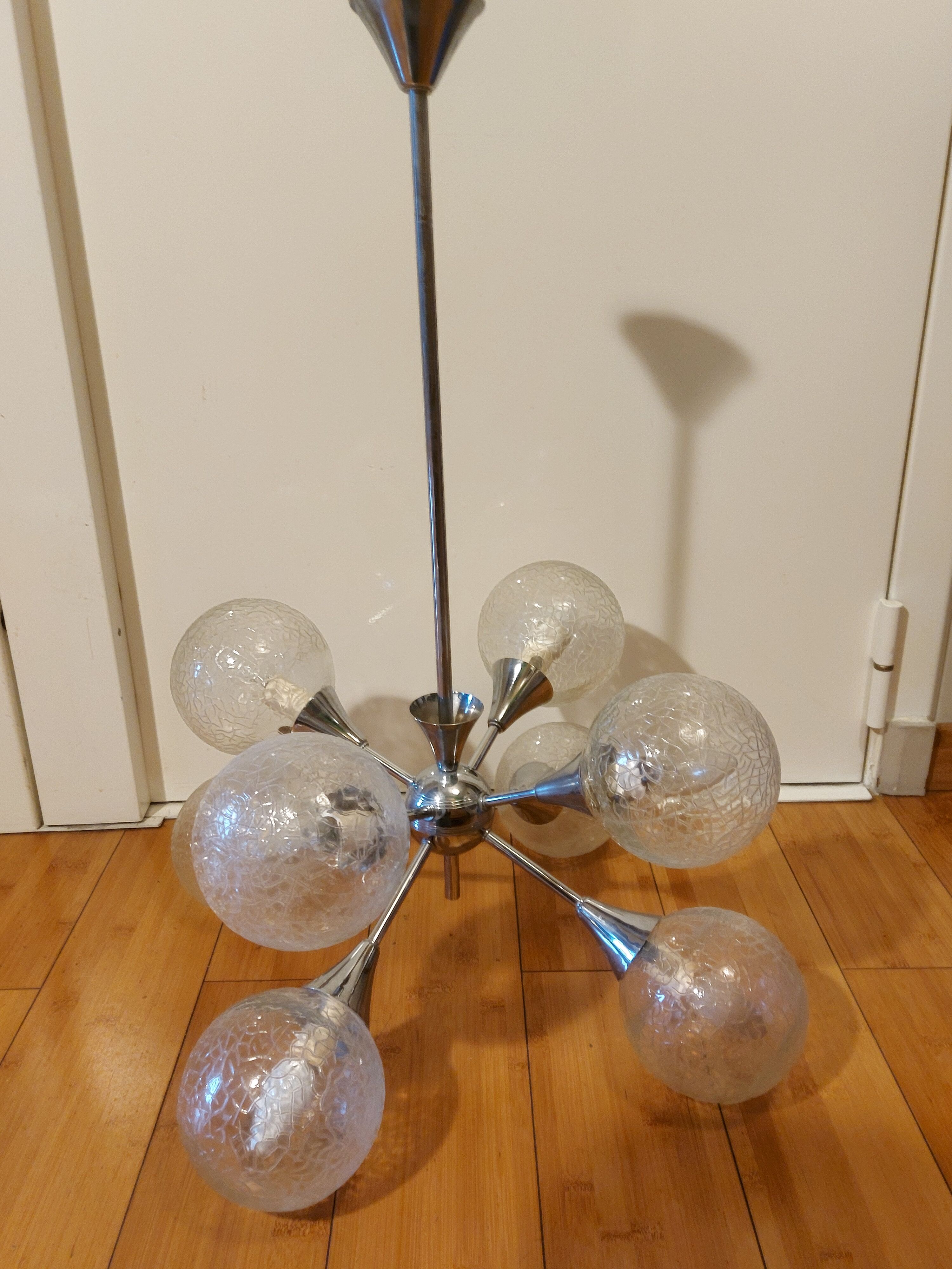 Vintage sputnik chandelier 70'S , 8 lights