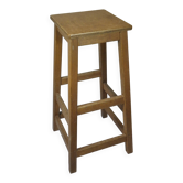 WORKSHOP STOOL, WOODEN SIDE SEAT 73 cm
