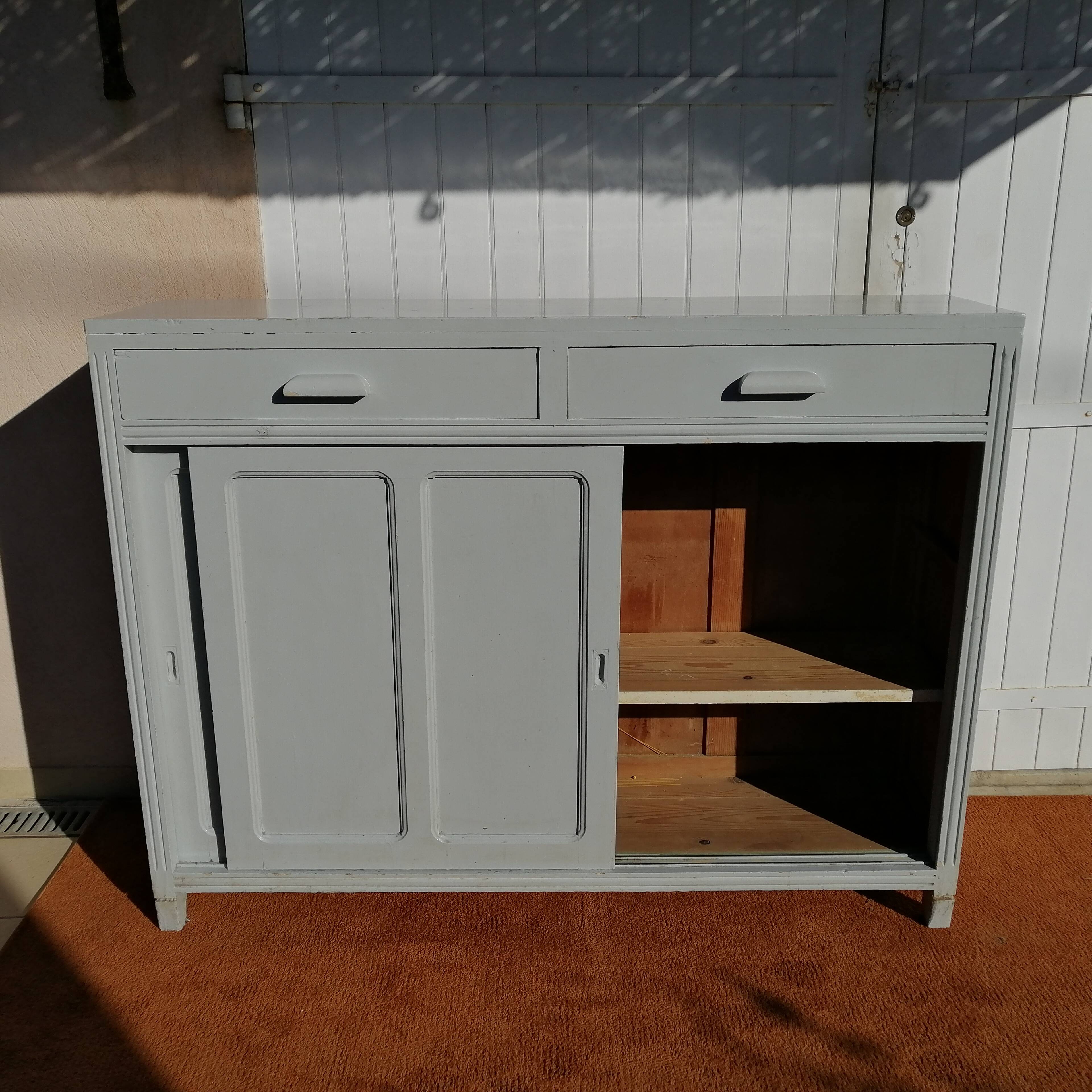 Large Sideboard sliding doors 1950s