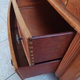 Austinsuite dressing table chest of drawers in Art Deco style oak 1960