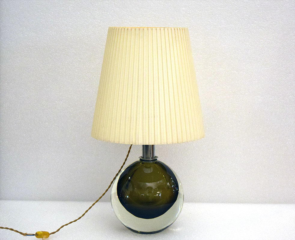 Flavio Poli for Seguso Murano mid-century table lamp, 1950s