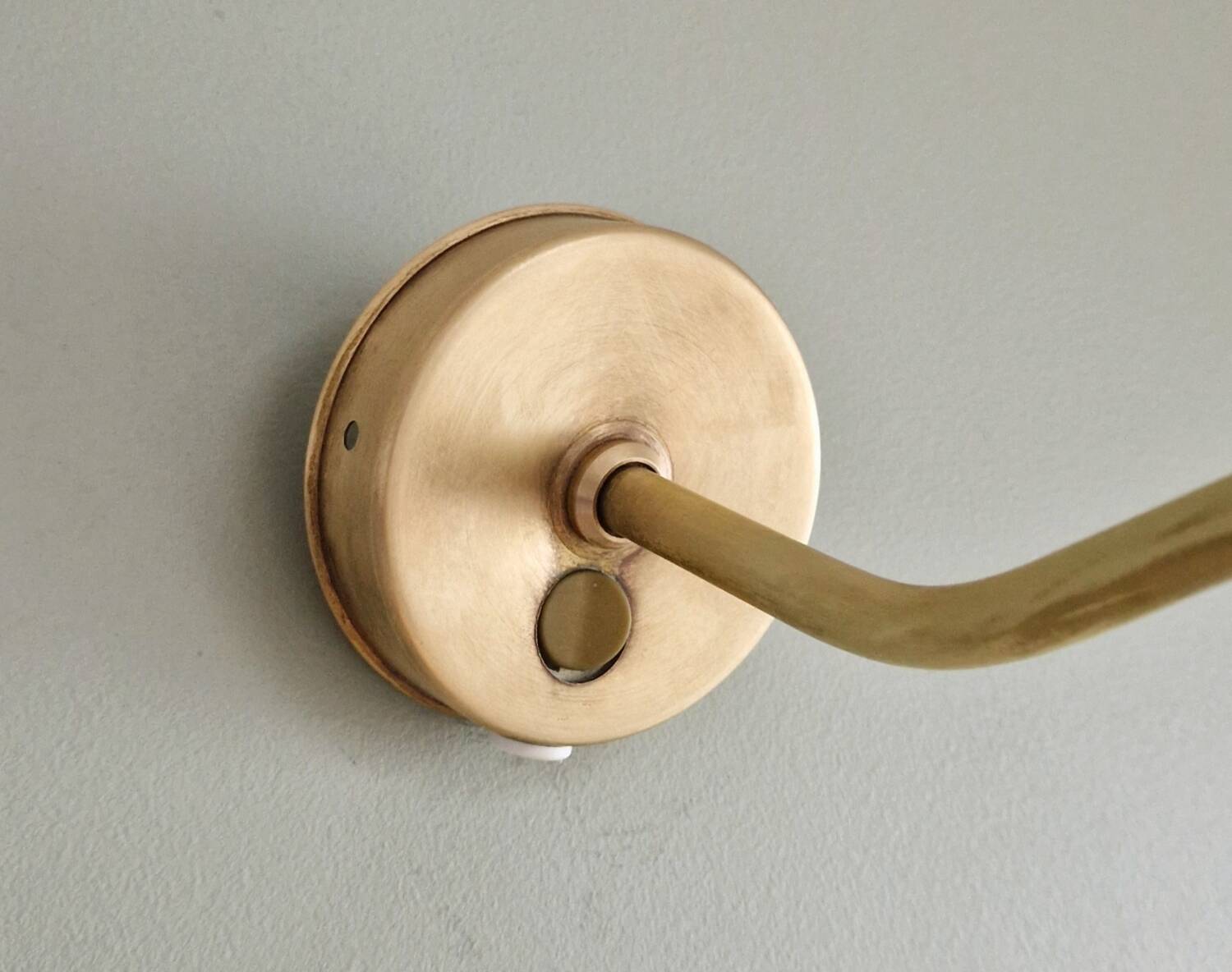 Vintage 80s brass picture light Ikea