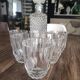 Whisky service 6pers 7pces italian glass A.Masserini