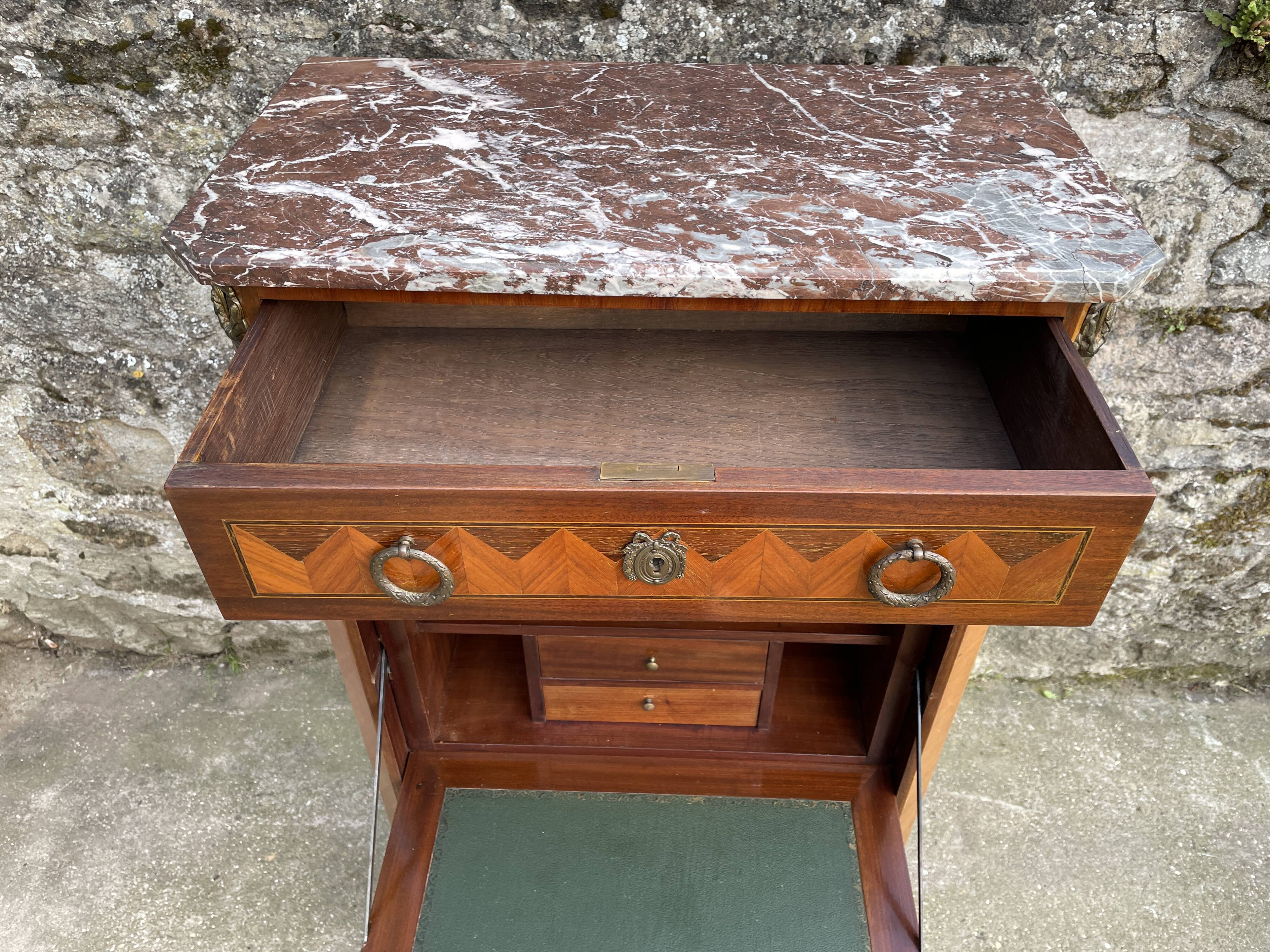 Secretary marquetry XIXth