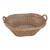 Handmade wicker laundry basket