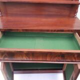Stepped buffet in flamed mahogany veneer