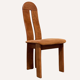 Organic brutalist modernist Dutch design dining chairs set of 6. 1970s - 1980s