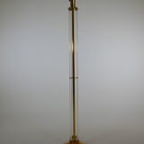 Crystal and bronze floor lamp