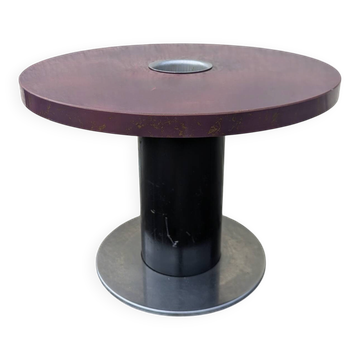 Vintage 70s coffee table with integrated cooler – bohemian spirit