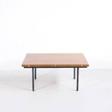 Table transformable teck et acier années 50' fabrication française