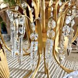 Vintage crystal pendant chandelier