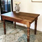 solid oak farmhouse table