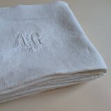 Set of 12 embroidered initial napkins - AG