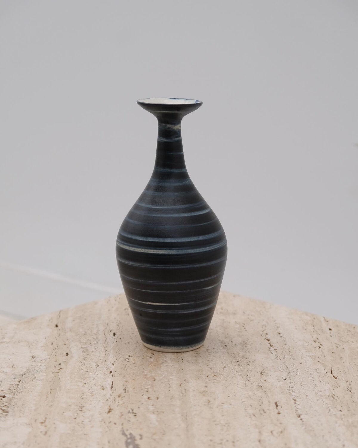 Scandinavian ceramic vase signed, 1960