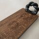 Vintage wooden and ceramic tray