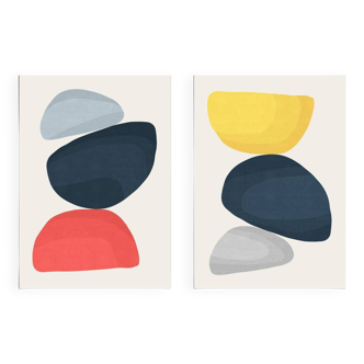 2 abstract art prints. A2 (42x59.4cm)