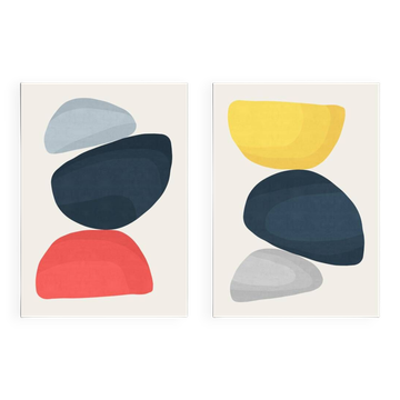 2 impressions d'art abstrait A2