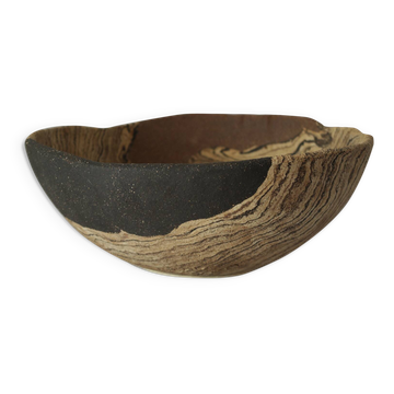 Vide poche coupe Céramique d'Art grès sable XXI