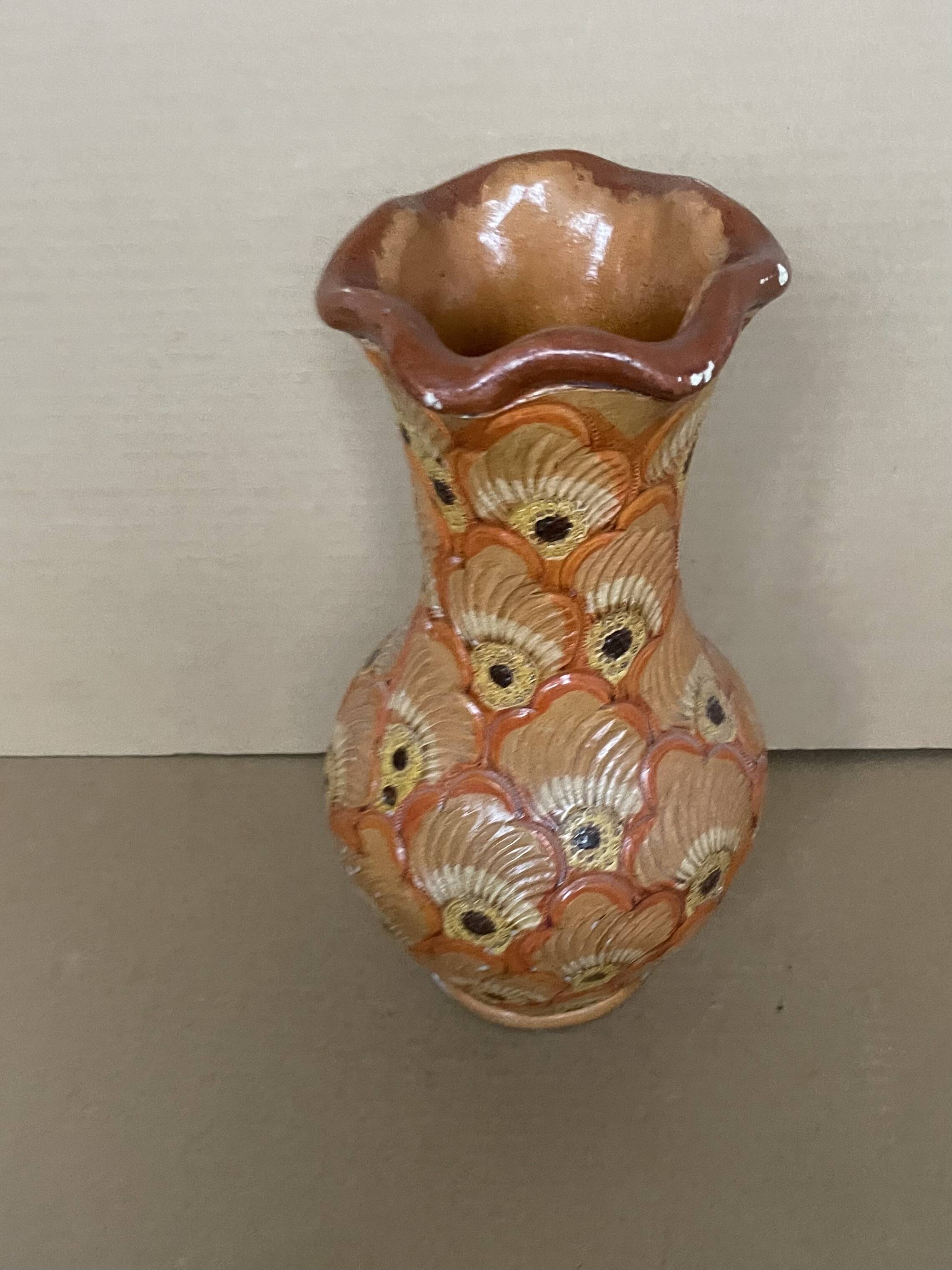 Old terracotta vase