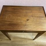 Small walnut writing table. 1 drawer, excellent condition.