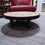 Round coffee table "Herbariums" by Roger Capron - 1960s/1970s - Vallauris