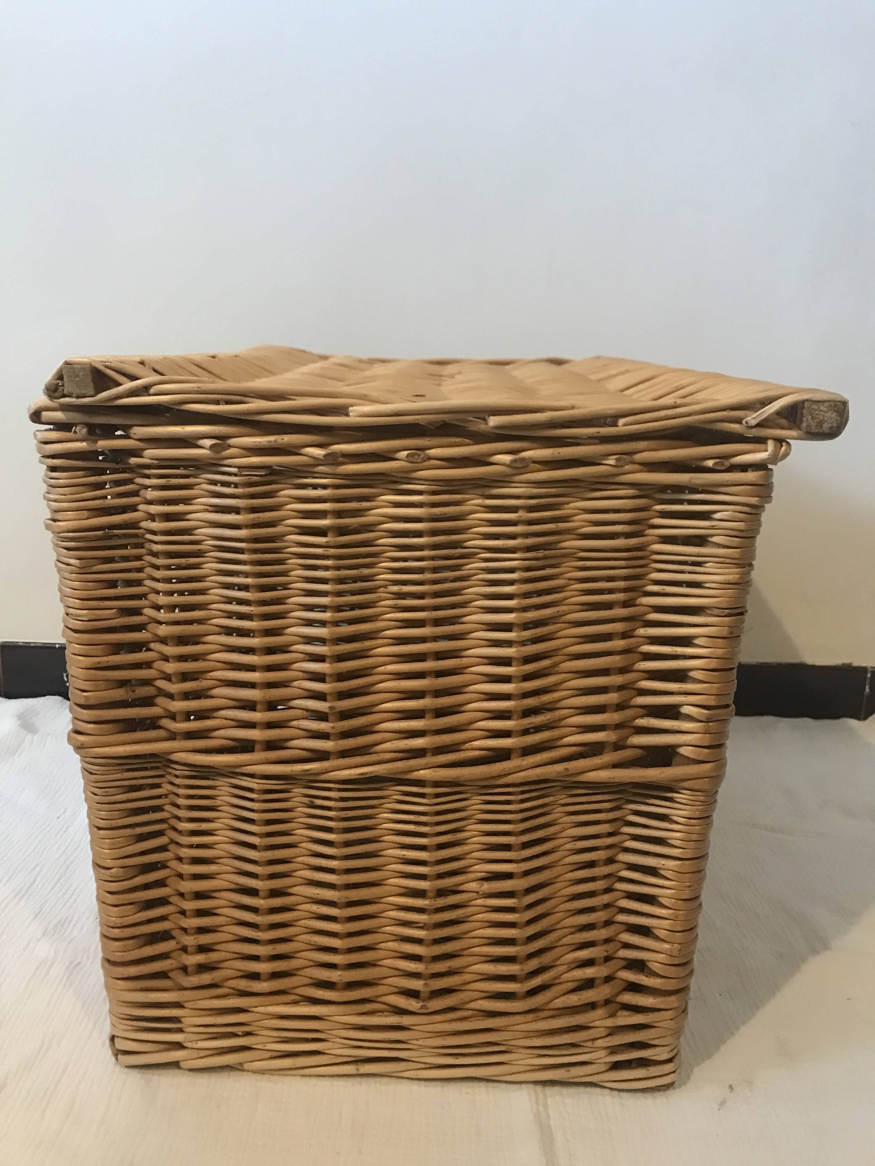 Wicker toy box