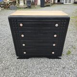 Art deco oak chest of drawers from the 50s revamp