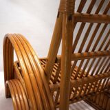 Paul Frankl Design Rattan Two-Seater Sofa, 1940