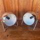 Paire de lampes esprit « Eye-ball » en métal
