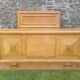 Art Deco bed in solid oak 190x142cm