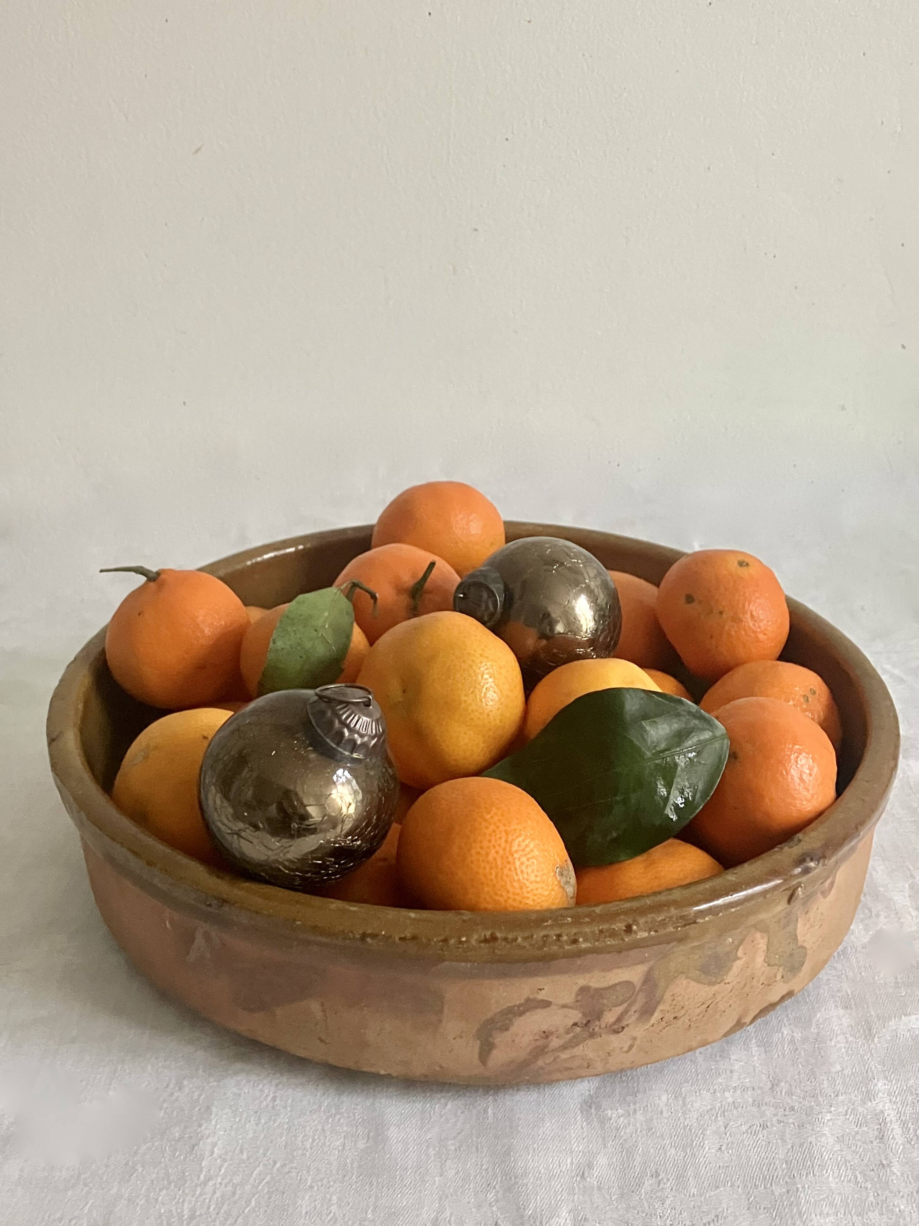 Deep dish, ceramic, glazed terracotta