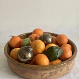 Deep dish, ceramic, glazed terracotta