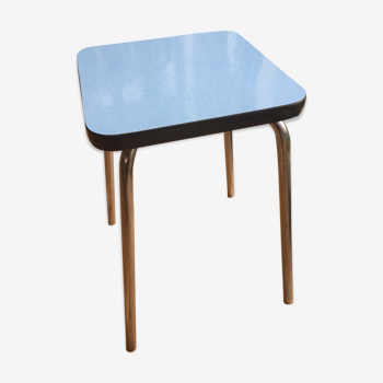 Blue formica stool