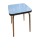 Blue formica stool