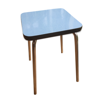 Blue formica stool