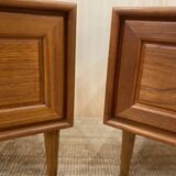 Scandinavian teak bedside table