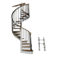 Escalier colimaçon ancien 1900
