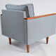 Armchair model Cube, renovated, original polish design, 1970, pied de poule