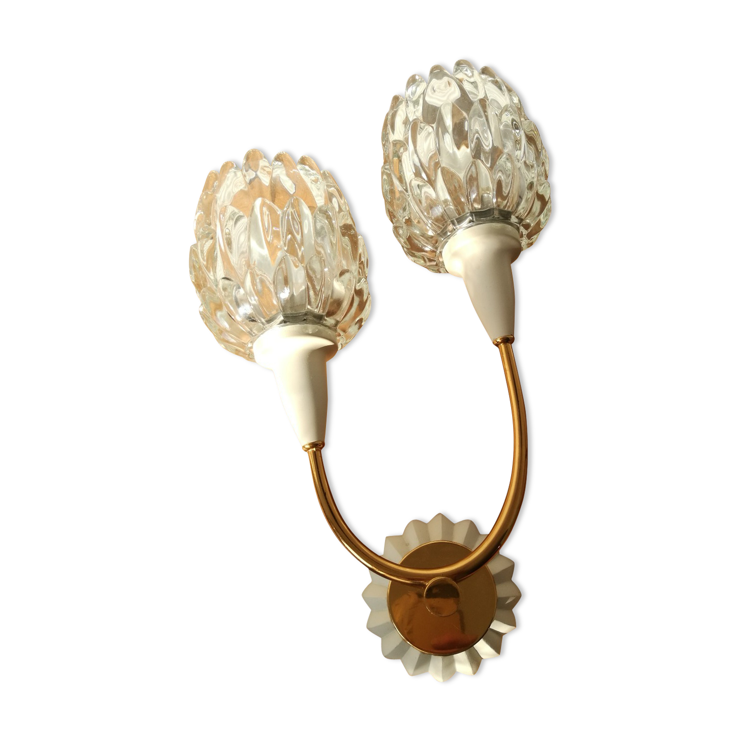 Vintage golden lotus flowers sconce 60