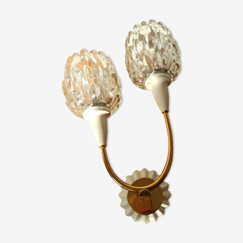 Vintage golden lotus flowers sconce 60