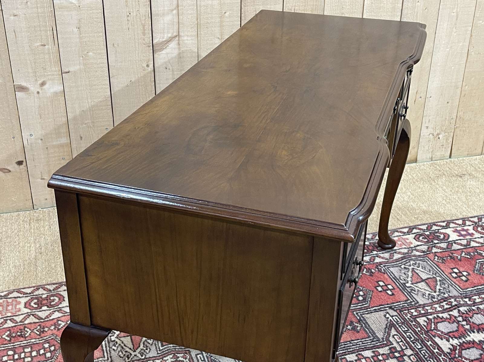 English chippendale desk in walnut from the 1950s